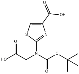 2-((tert-butoxycarbonyl)(carboxymethyl)amino)thiazole-4-carboxylic acid