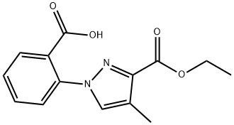 1H-Pyrazole-3-carboxylic acid, 1-(2-carboxyphenyl)-4-methyl-, 3-ethyl ester