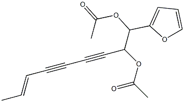 7-Nonene-3,5-diyne-1,2-diol, 1-(2-furanyl)-, 1,2-diacetate, (7E)-(+)-