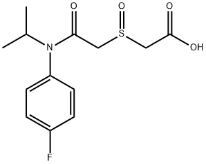 Acetic acid, 2-[[2-[(4-fluorophenyl)(1-methylethyl)amino]-2-oxoethyl]sulfinyl]-