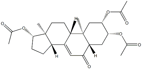 2β,3β,17β-Tris(acetyloxy)-5α-androst-7-en-6-one