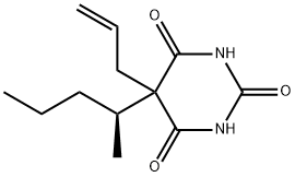 Barbituric acid, 5-allyl-5-(1-methylbutyl)-, (S)-(-)- (8CI)