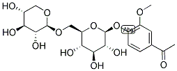 1-[3-Methoxy-4-[(6-O-β-D-xylopyranosyl-β-D-glucopyranosyl)oxy]phenyl]ethanone