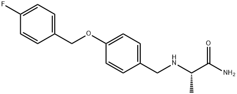 Propanamide, 2-[[[4-[(4-fluorophenyl)methoxy]phenyl]methyl]amino]-, (2S)-