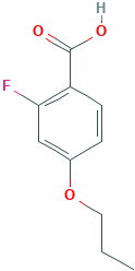 2-氟-4-N-丙氧基苯甲酸