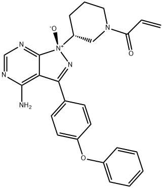 2-Propen-1-one, 1-[(3R)-3-[(1R)-4-amino-1-oxido-3-(4-phenoxyphenyl)-1H-pyrazolo[3,4-d]pyrimidin-1-yl]-1-piperidinyl]-