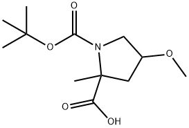 1-[(tert-butoxy)carbonyl]-4-methoxy-2-methylpyrrolidine-2-carboxylic acid