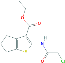 2-(2-CHLORO-ACETYLAMINO)-5,6-DIHYDRO-4H-CYCLOPENTA[B]THIOPHENE-3-CARBOXYLIC ACID ETHYL ESTER