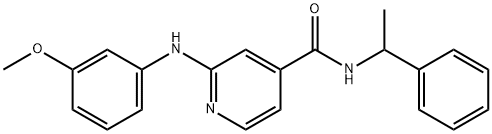 2-[(3-甲氧基苯基)氨基]-N-(1-苯乙基)吡啶-4-甲酰胺