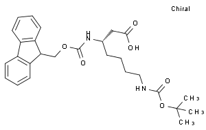 Nβ-芴甲氧羰基-Nω-叔丁氧羰基-L-β-高赖氨酸