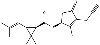 (S)-2-METHYL-4-OXO-3-(2-PROPYNYL)-CYCLOPENT-1-YL (1R)-CIS-TRANS-CHRYSANTHEMATE