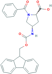 L-Proline, 1-benzoyl-4-[[(9H-fluoren-9-ylmethoxy)carbonyl]amino]-, (4S)- (9CI)