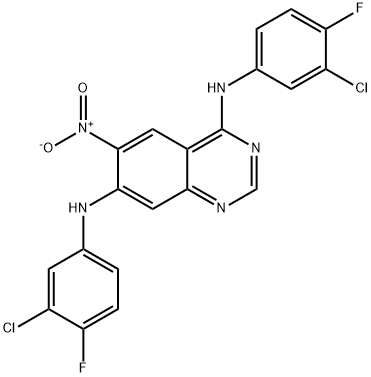 N4,N7-bis(3-chloro-4-fluorophenyl)-6-nitro-4,7-Quinazolinediamine