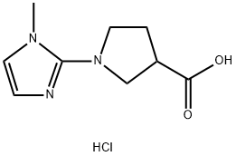 1-(1-METHYL-1H-IMIDAZOL-2-YL)PYRROLIDINE-3-CARBOXYLIC ACID HYDROCHLORIDE