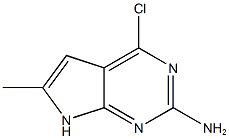 2-Amino-4-chloro-6-methyl-7H-pyrrolo[2,3-d]pyrimidine