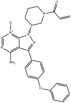 2-Propen-1-one, 1-[(3R)-3-[4-amino-7-oxido-3-(4-phenoxyphenyl)-1H-pyrazolo[3,4-d]pyrimidin-1-yl]-1-piperidinyl]-