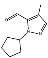 1-cyclopentyl-4-iodo-1H-pyrazole-5-carbaldehyde