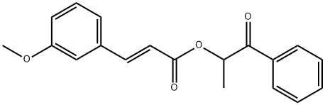 1-OXO-1-PHENYLPROPAN-2-YL (E)-3-(3-METHOXYPHENYL)ACRYLATE