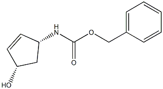 carbamic acid, [(1r,4s)-4-hydroxy-2-cyclopenten-1-yl]-, phenylmethyl ester, rel- (9ci)