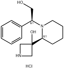 1-Piperidineethanol, 2-(3-hydroxy-3-azetidinyl)-β-phenyl-, hydrochloride (1:2), (βS,2S)-