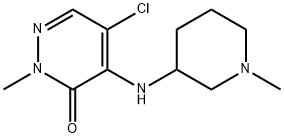 5-chloro-2-methyl-4-[(1-methylpiperidin-3-yl)amino]-2,3-dihydropyridazin-3-one