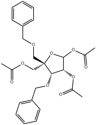 L-Lyxofuranose, 4-C-[(phenylmethoxy)methyl]-3-O-(phenylmethyl)-, triacetate (9CI)