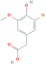 3-BROMO-4-HYDROXY-5-METHOXYPHENYLACETIC ACID