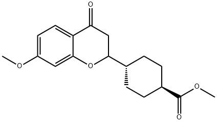 trans-4-(3,4-dihydro-7-methoxy-4-oxo-2H-1-benzopyran-2-yl)Cyclohexanecarboxylic acid methyl ester