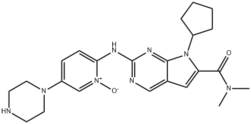 2-((7-CYCLOPENTYL-6-(DIMETHYLCARBAMOYL)-7H-PYRROLO[2,3-D]PYRIMIDIN-2-YL)AMINO)-5-(PIPERAZIN-1-YL)PYRIDINE 1-OXIDE
