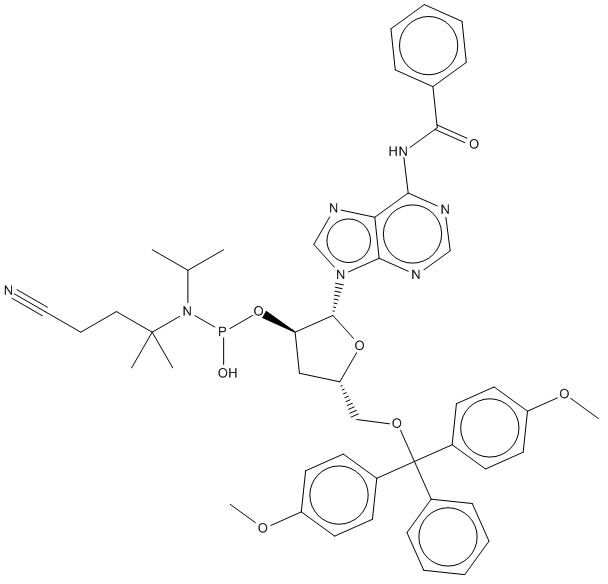 N6-苯甲酰基-5'-O-DMT-3'-脱氧腺苷2'-CE 亚磷酰胺