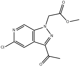 1H-Pyrazolo[3,4-c]pyridine-1-acetic acid, 3-acetyl-5-chloro-, methyl ester