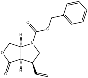 1H-Furo[3,4-b]pyrrole-1-carboxylic acid, 3-ethenylhexahydro-4-oxo-, phenylmethyl ester, (3S,3aR,6aS)-