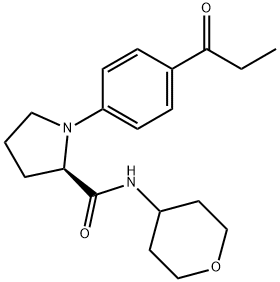 (R)-1-(4-propionylphenyl)-N-(tetrahydro-2H-pyran-4-yl)pyrrolidine-2-carboxamide