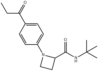 N-(tert-butyl)-1-(4-propionylphenyl)azetidine-2-carboxamide