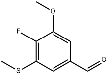 4-Fluoro-3-methoxy-5-(methylthio)benzaldehyde