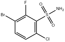 3-bromo-6-chloro-2-fluorobenzene-1-sulfonamide