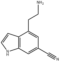 1H-Indole-6-carbonitrile, 4-(2-aminoethyl)-