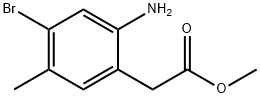 methyl 2-(2-amino-4-bromo-5-methylphenyl)acetate