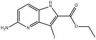 ethyl 5-amino-3-iodo-1H-pyrrolo[3,2-b]pyridine-2-carboxylate