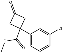 Cyclobutanecarboxylic acid, 1-(3-chlorophenyl)-3-oxo-, methyl ester