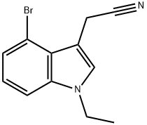 2-(4-bromo-1-ethyl-1H-indol-3-yl)acetonitrile