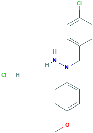 1-(4-氯苄基)-1-(4-甲氧基苯基)肼盐酸盐