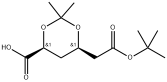 (4S,6R)-6-(2-(tert-butoxy)-2-oxoethyl)-2,2-dimethyl-1,3-dioxane-4-carboxylic acid