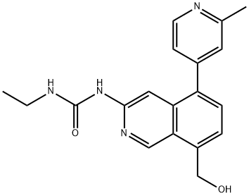 1-ethyl-3-(8-(hydroxymethyl)-5-(2-methylpyridin-4-yl)isoquinolin-3-yl)urea