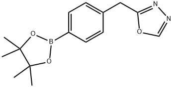 2-{[4-(tetramethyl-1,3,2-dioxaborolan-2-yl)phenyl]methyl}-1,3,4-oxadiazole