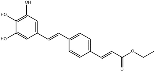 ethyl (E)-3-(4-((E)-3,4,5-trihydroxystyryl)phenyl)acrylate