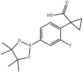 1-(2-Fluoro-4-(4,4,5,5-tetramethyl-1,3,2-dioxaborolan-2-yl)phenyl)cyclopropane-1-carboxylic acid