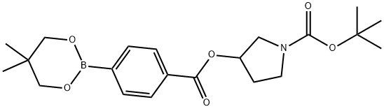 1-pyrrolidinecarboxylic acid, 3-[[4-(5,5-dimethyl-1,3,2-dioxaborinan-2-yl)benzoyl]oxy]-, 1,1-dimethylethyl ester