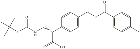 (S)-3-((tert-butoxycarbonyl)amino)-2-(4-(((2,4-dimethylbenzoyl)oxy)methyl)phenyl)propanoic acid