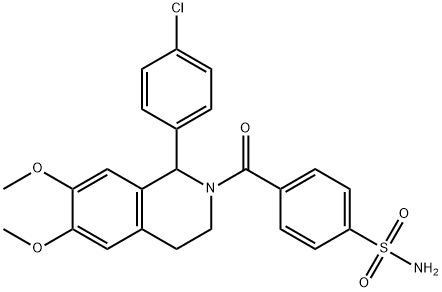 4-(1-(4-chlorophenyl)-6,7-dimethoxy-1,2,3,4-tetrahydroisoquinoline-2-carbonyl)benzenesulfonamide